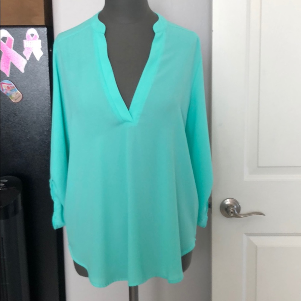 Lush mint blouse